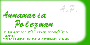 annamaria polczman business card